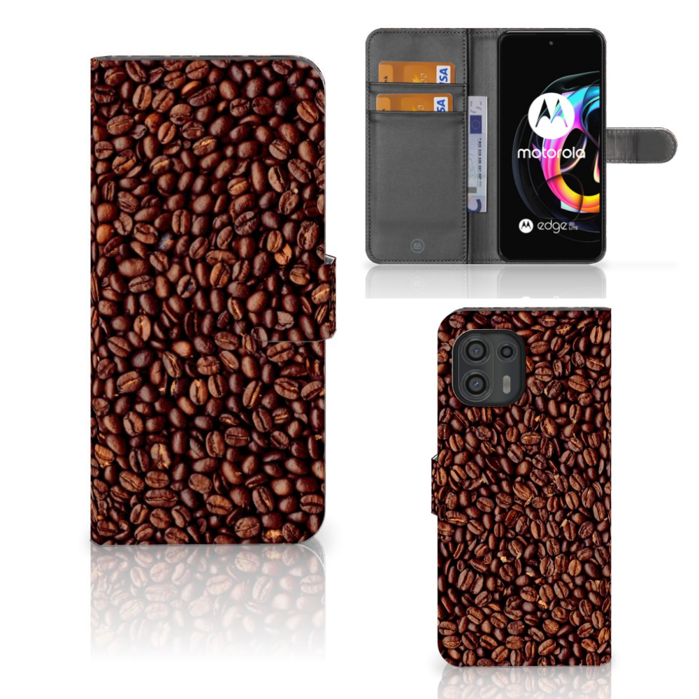 Motorola Edge 20 Lite Book Cover Koffiebonen
