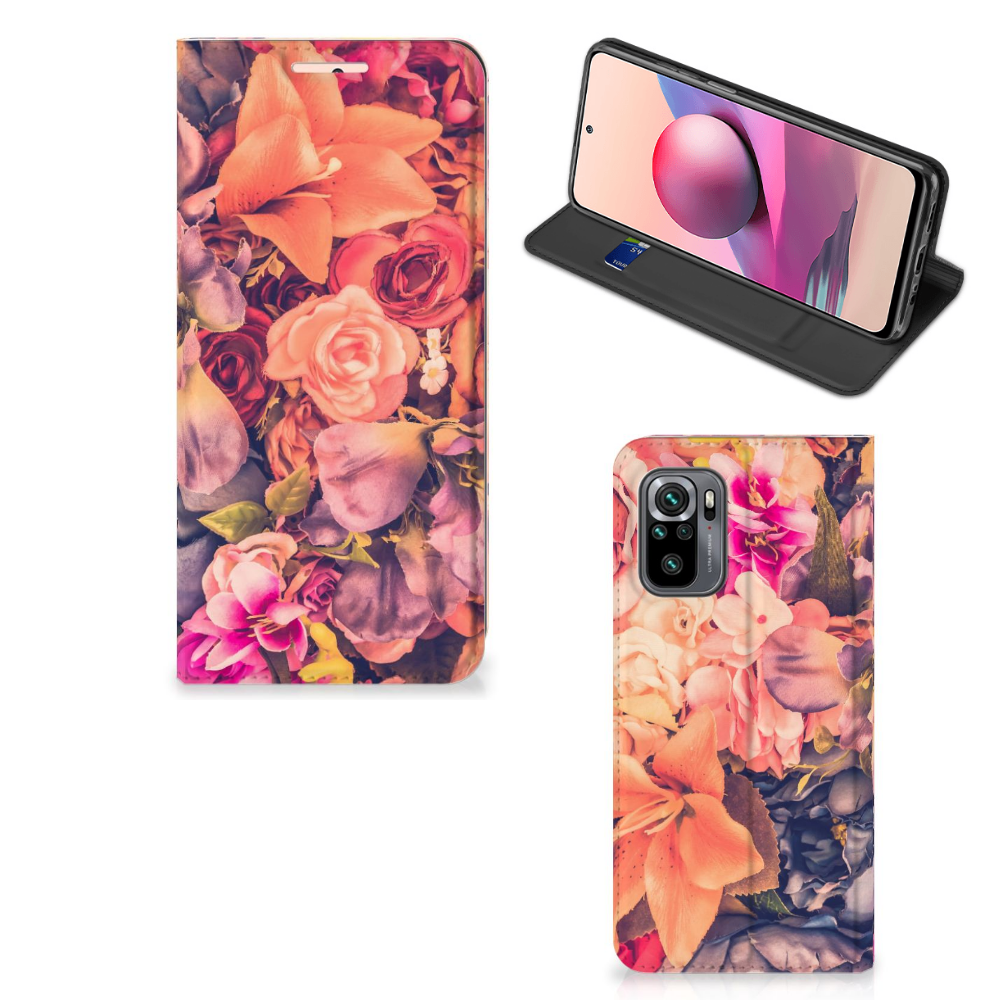 Xiaomi Redmi Note 10 4G | 10S | Poco M5s Smart Cover Bosje Bloemen - B2C Telecom