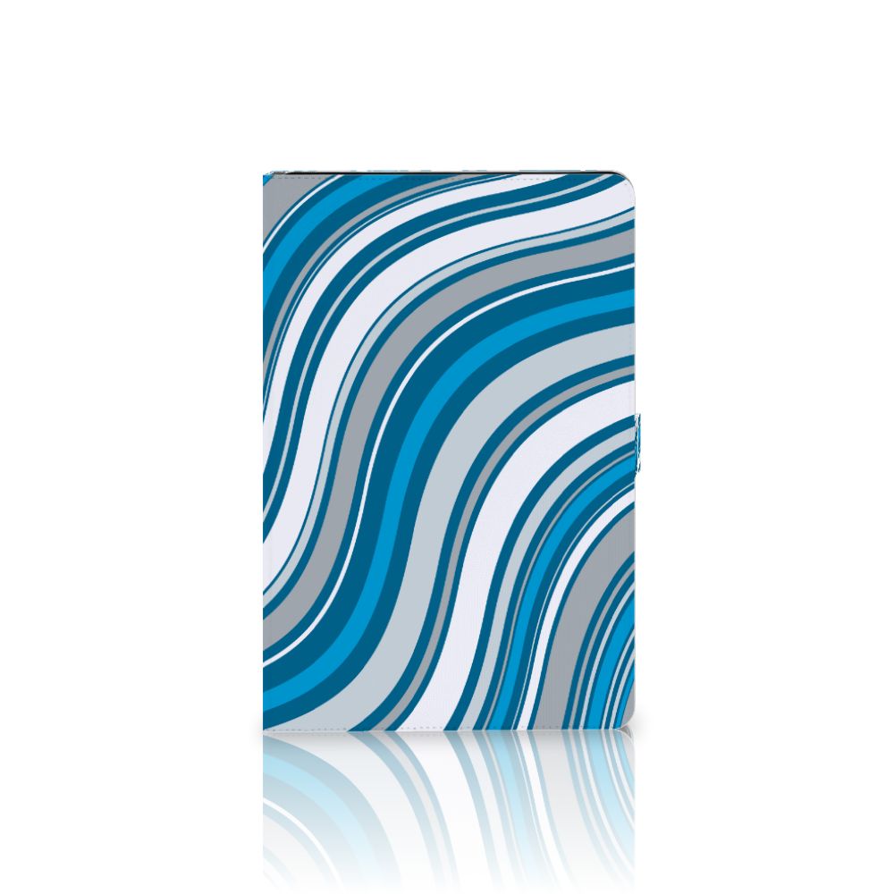 Samsung Galaxy Tab S7 FE | S7+ | S8+ Tablet Hoes Waves Blue