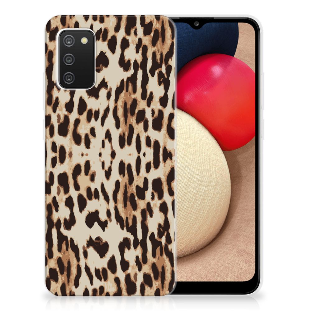 Samsung Galaxy A02s TPU Hoesje Leopard