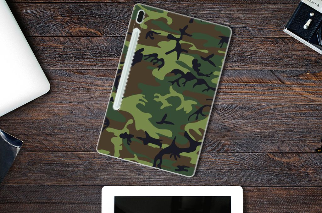 Samsung Galaxy Tab S7FE Hippe Hoes Army Dark - B2C Telecom