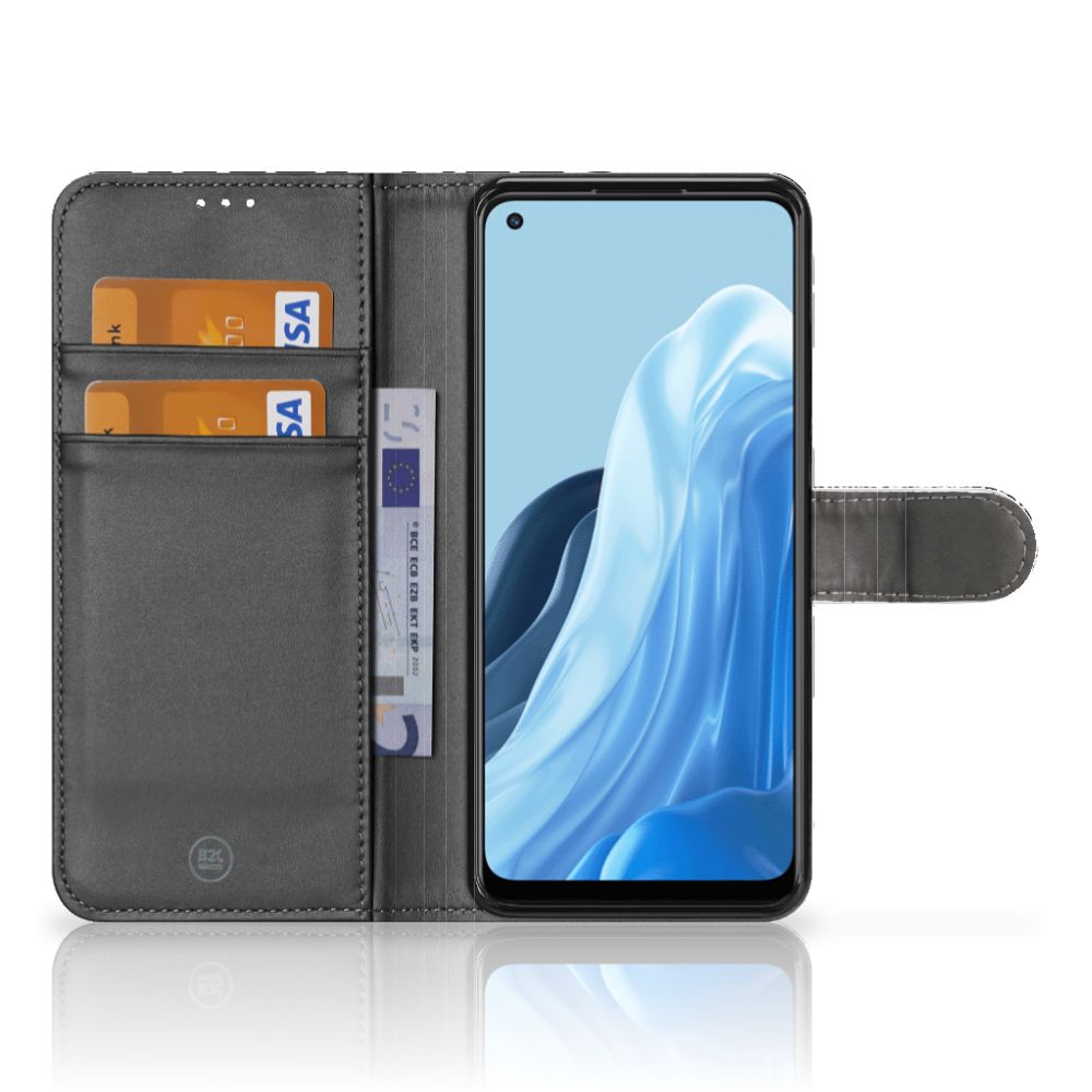 OPPO Find X5 Lite | Reno 7 5G Telefoonhoesje met Pasjes Slangenprint