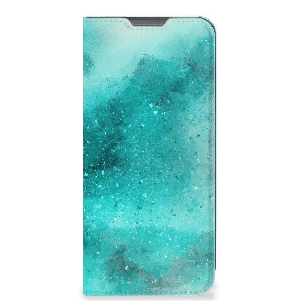Bookcase OPPO A77 5G | A57 5G Painting Blue - B2C Telecom