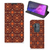 Motorola One Zoom Hoesje met Magneet Batik Brown - B2C Telecom