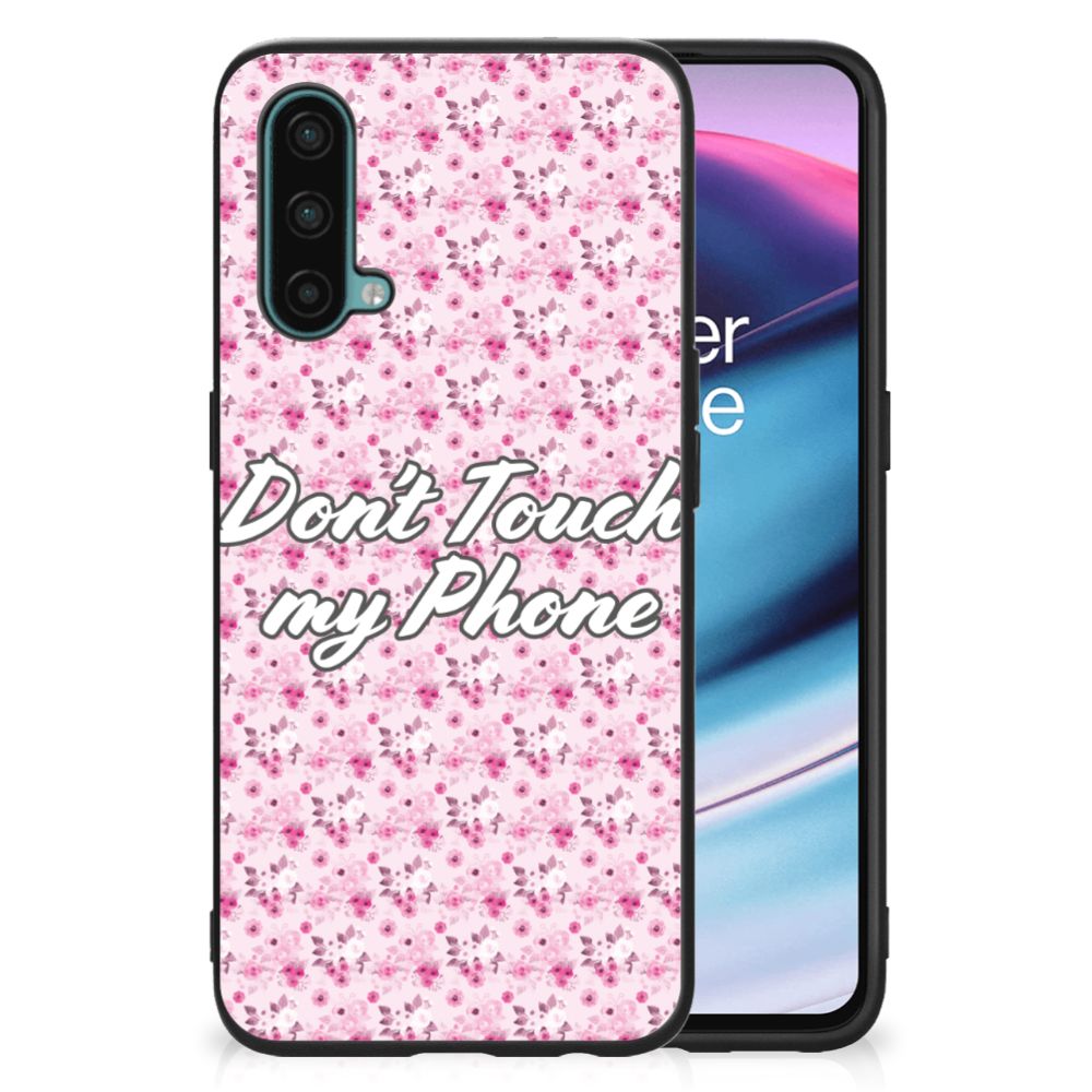 OnePlus Nord CE 5G Telefoon Hoesje Flowers Pink DTMP
