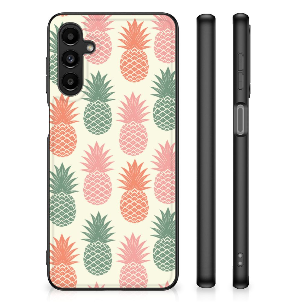 Samsung Galaxy A14 5G Back Cover Hoesje Ananas met kleurrijke ananasprint voor bescherming en stijl.