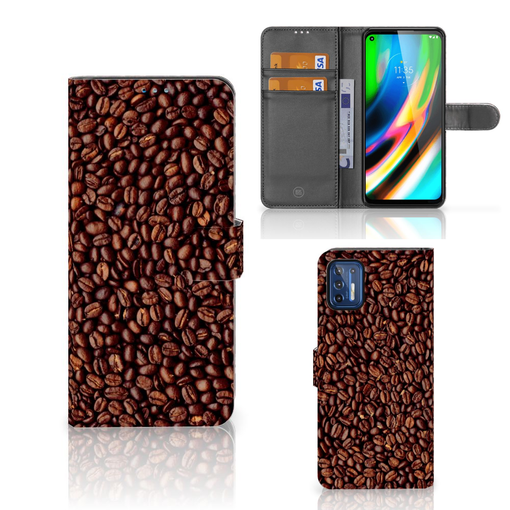 Motorola Moto G9 Plus Book Cover Koffiebonen