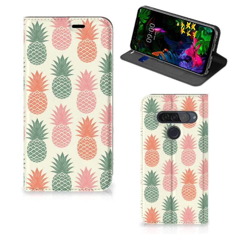 LG G8s Thinq Flip Style Cover Ananas