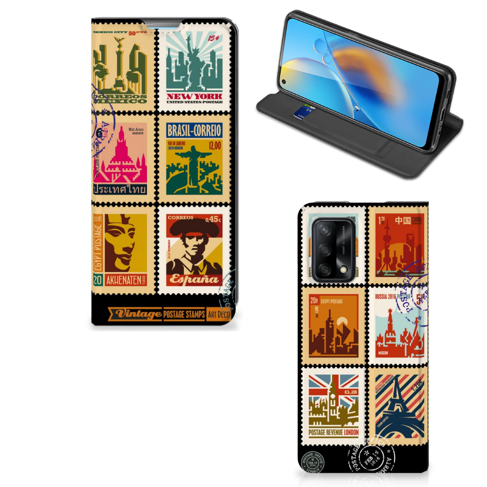OPPO A74 4G Book Cover Postzegels - B2C Telecom
