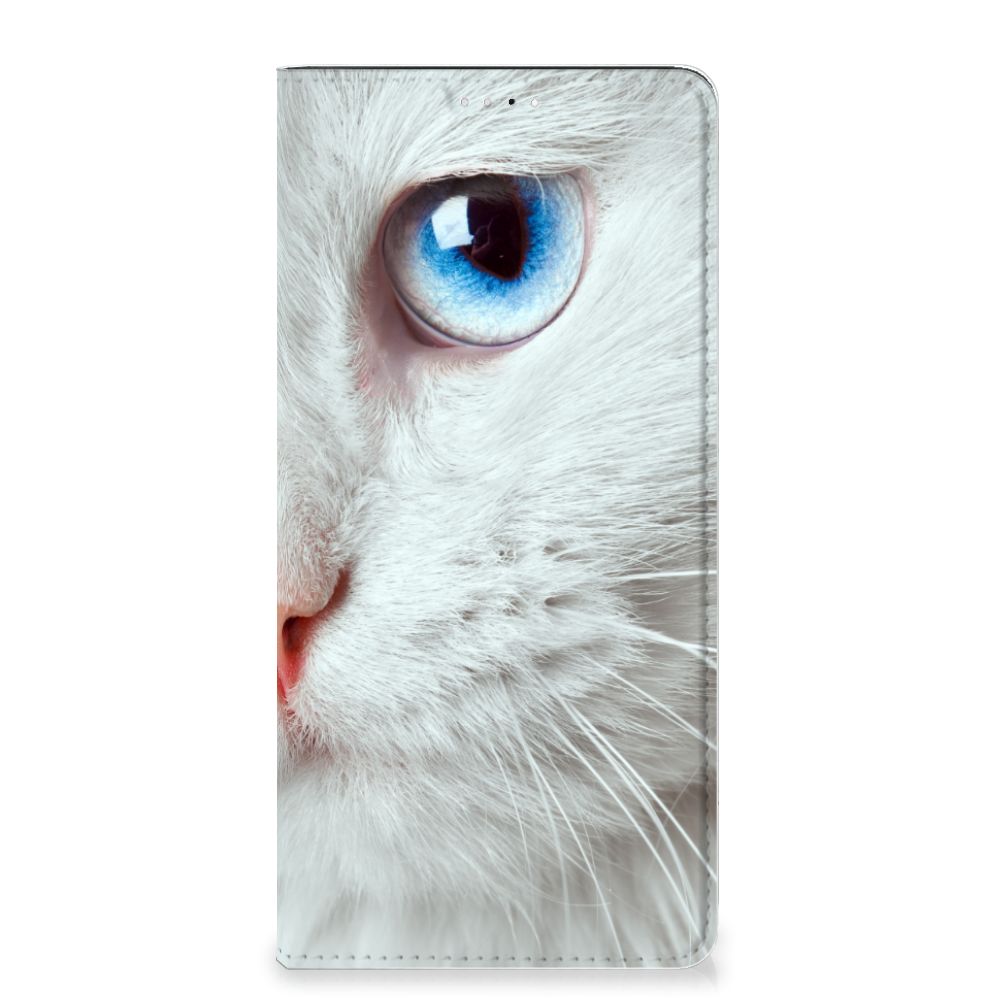 Samsung Galaxy A33 5G Hoesje maken Witte Kat - B2C Telecom