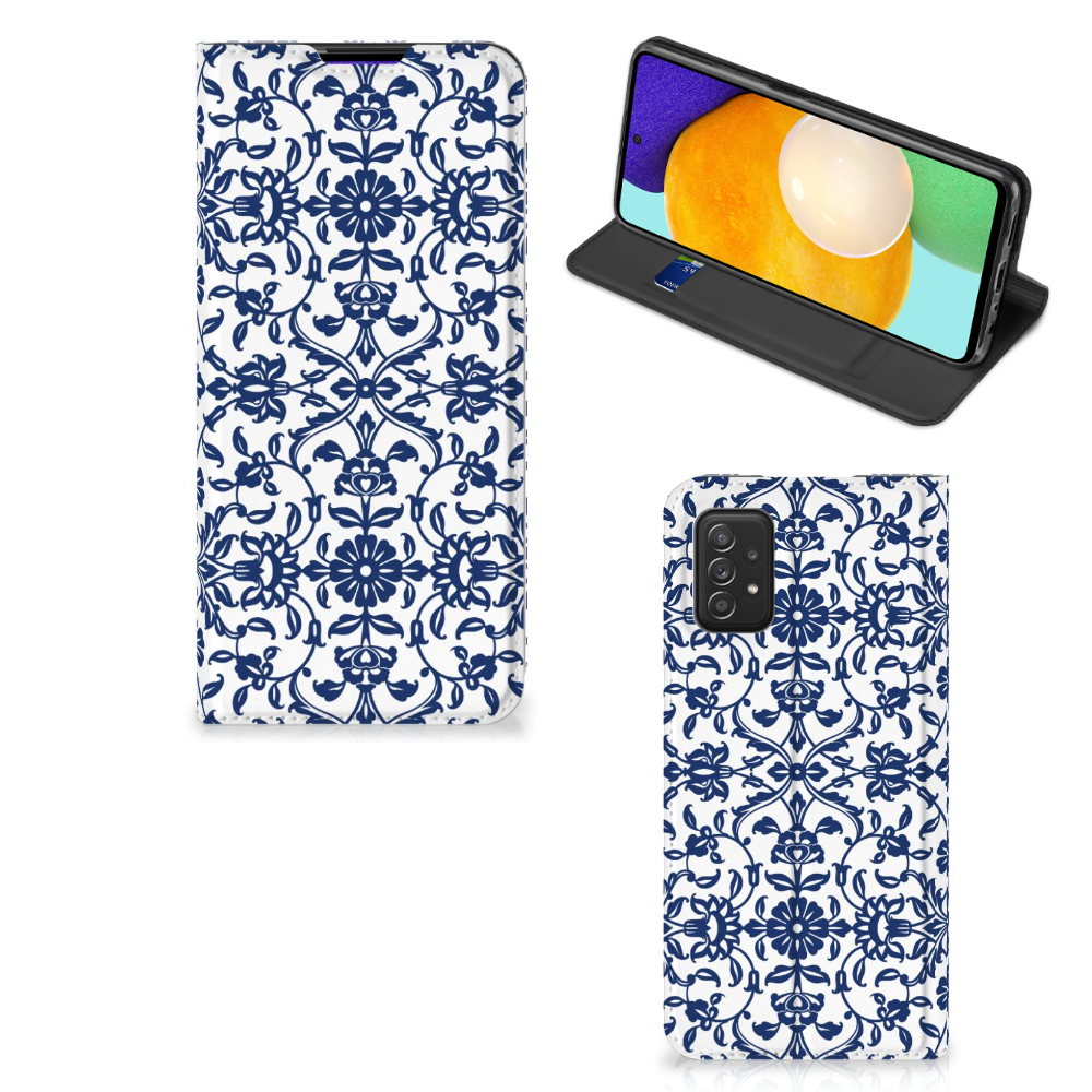 Samsung Galaxy A03s Smart Cover Flower Blue - B2C Telecom