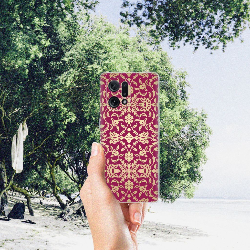 Siliconen Hoesje OPPO Find X5 Barok Pink B2C Telecom