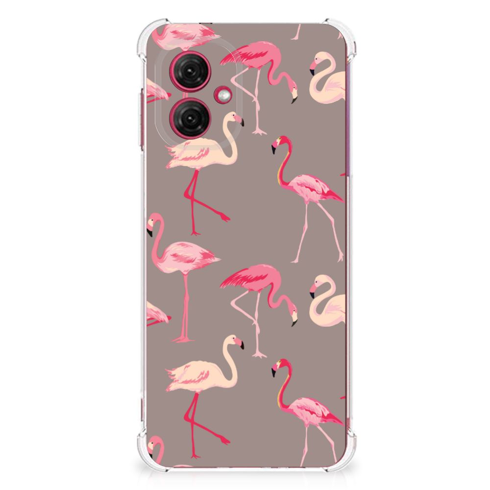 Motorola Moto G55 Case Anti-shock Flamingo