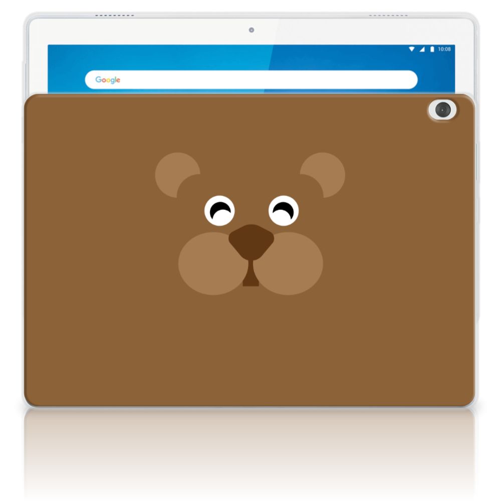 Lenovo Tab M10 Tablet Back Cover Bear Brown