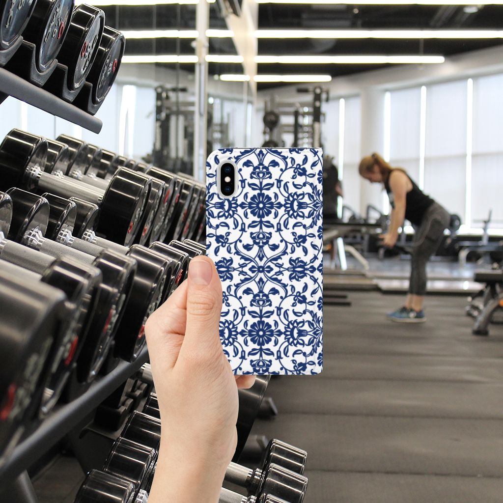 Apple iPhone Xs Max Smart Cover Flower Blue