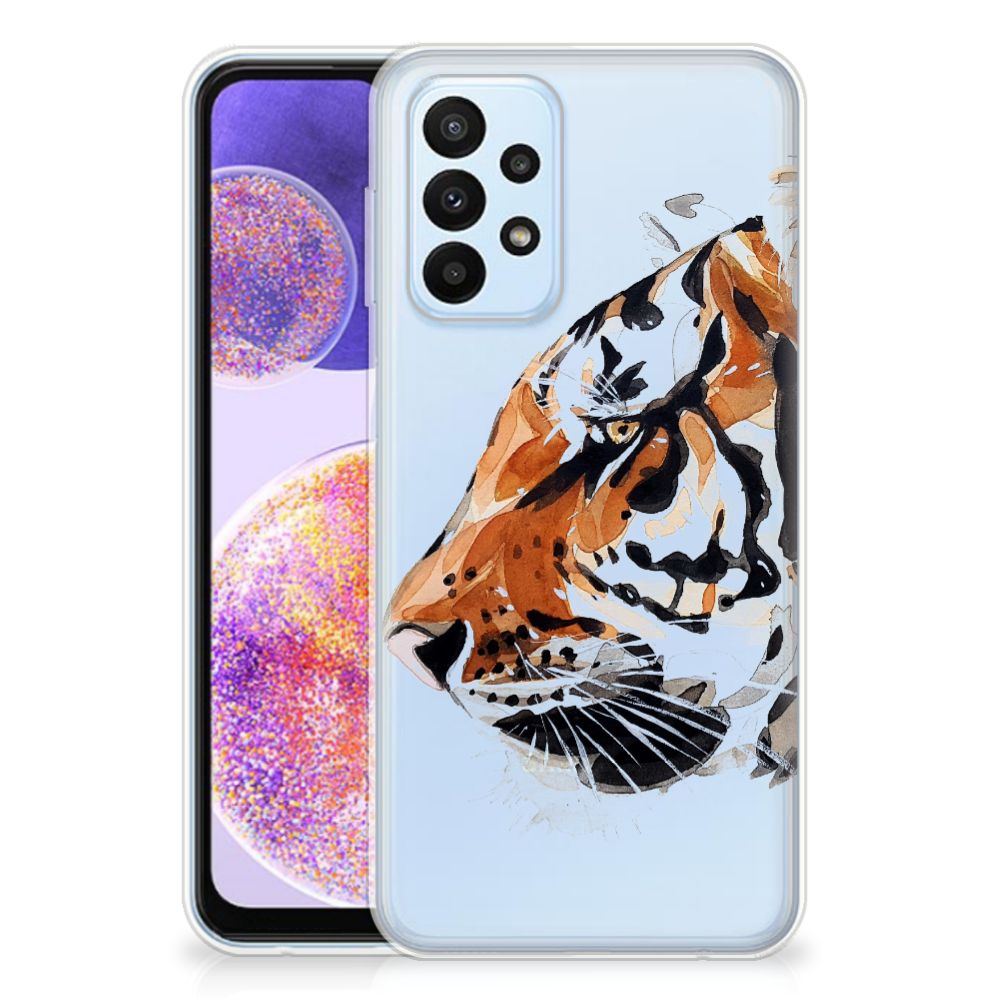 Hoesje maken Samsung Galaxy A23 Watercolor Tiger B2C Telecom