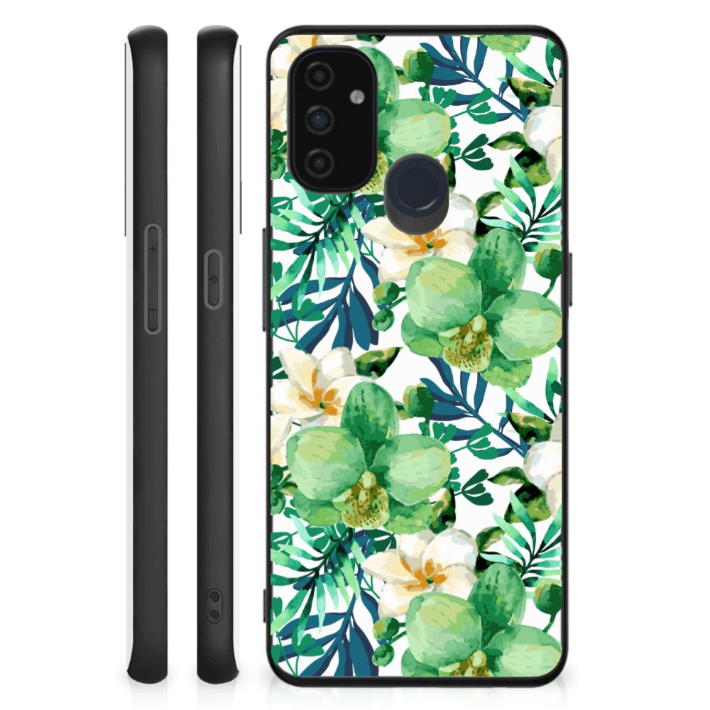 OnePlus Nord N100 Bloemen Hoesje Orchidee Groen B2C Telecom