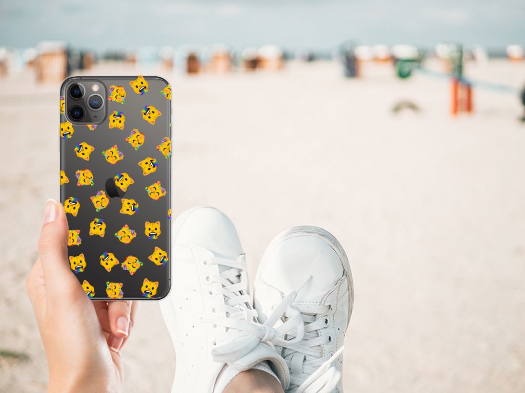 TPU bumper voor Apple iPhone 11 Pro Max Katten Emojis B2C Telecom