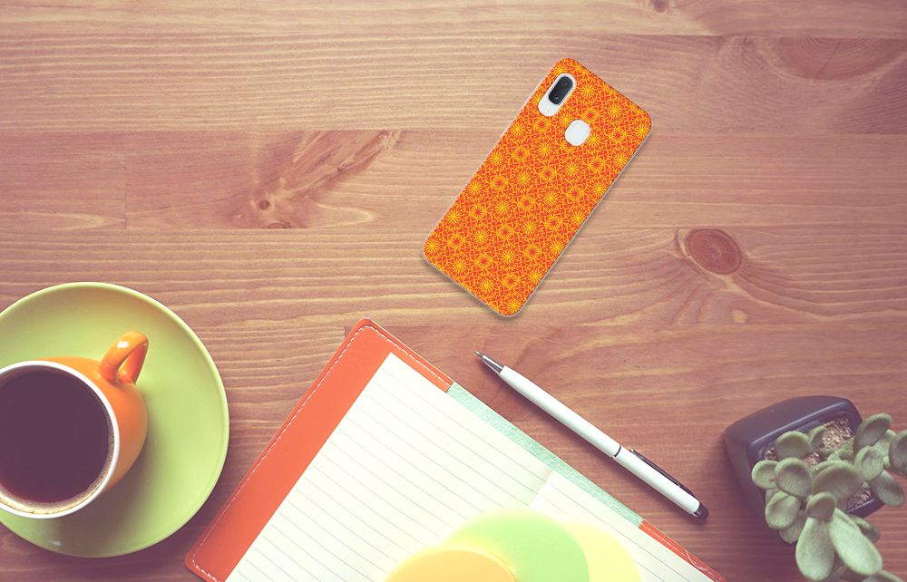 Samsung Galaxy A20e TPU bumper Batik Oranje