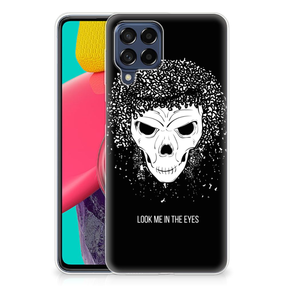 Silicone Back Case Samsung Galaxy M53 Skull Hair B2C Telecom