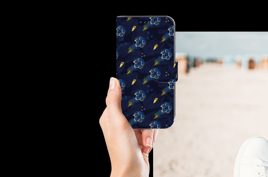 Telefoon Hoesje voor Apple iPhone 11 Voetbal in hand met dynamisch ontwerp