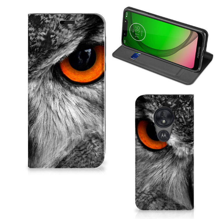 Motorola Moto G7 Play Hoesje maken Uil - B2C Telecom