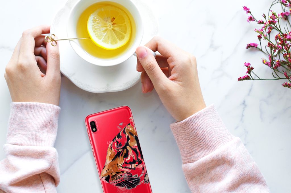 Hoesje maken Samsung Galaxy A10 Watercolor Tiger