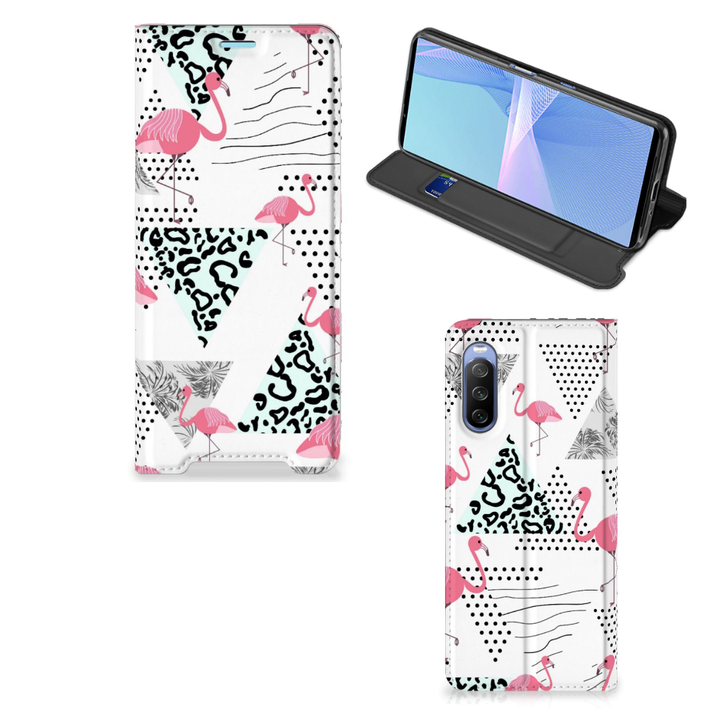 Sony Xperia 10 III Hoesje maken Flamingo Triangle - B2C Telecom