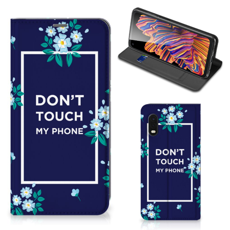 Samsung Xcover Pro Design Case Flowers Blue DTMP - B2C Telecom