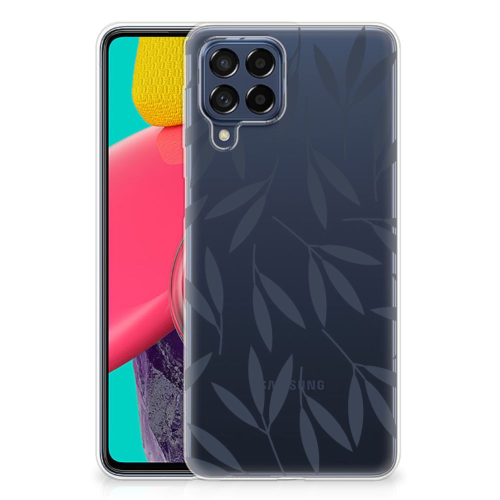 Samsung Galaxy M53 TPU Case Leaves Blue B2C Telecom