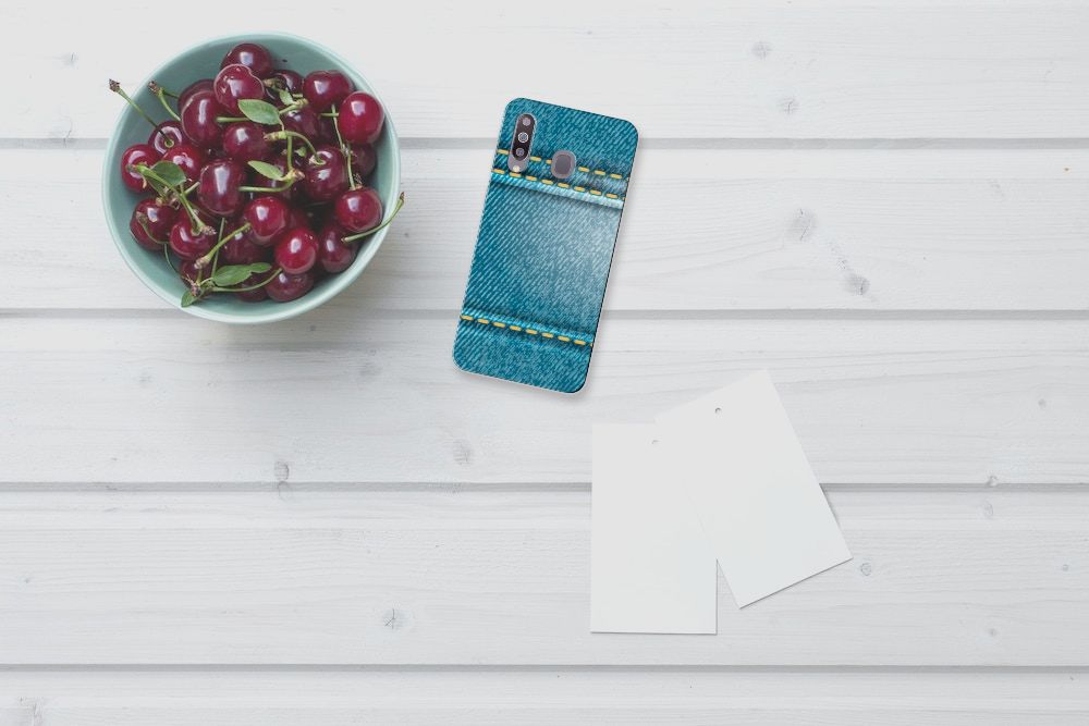 Samsung Galaxy M30 Silicone Back Cover Jeans