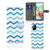 Samsung Galaxy A71 Telefoon Hoesje Zigzag Blauw