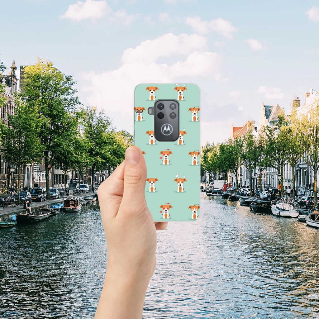Motorola One Zoom TPU Hoesje Pups