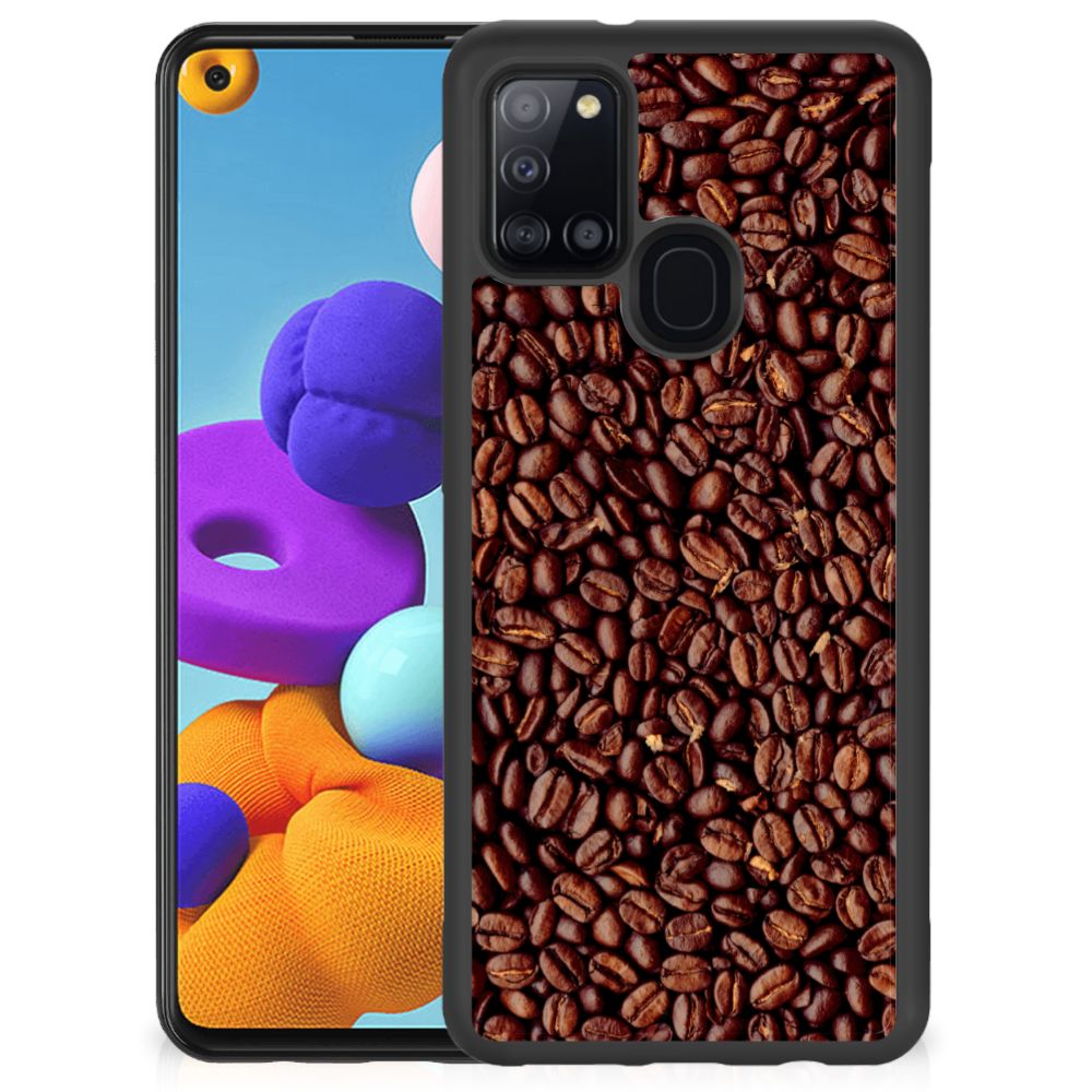 Samsung Galaxy A21s Silicone Case Koffiebonen B2C Telecom