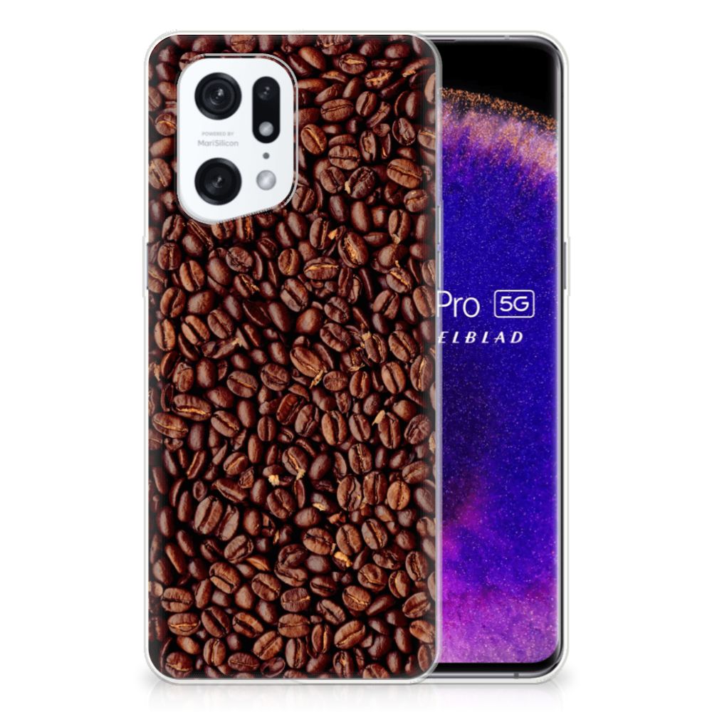 OPPO Find X5 Pro Siliconen Case Koffiebonen B2C Telecom