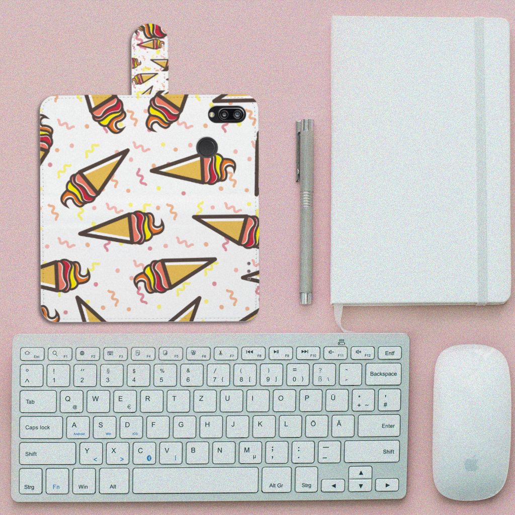 Huawei P20 Lite Book Cover Icecream