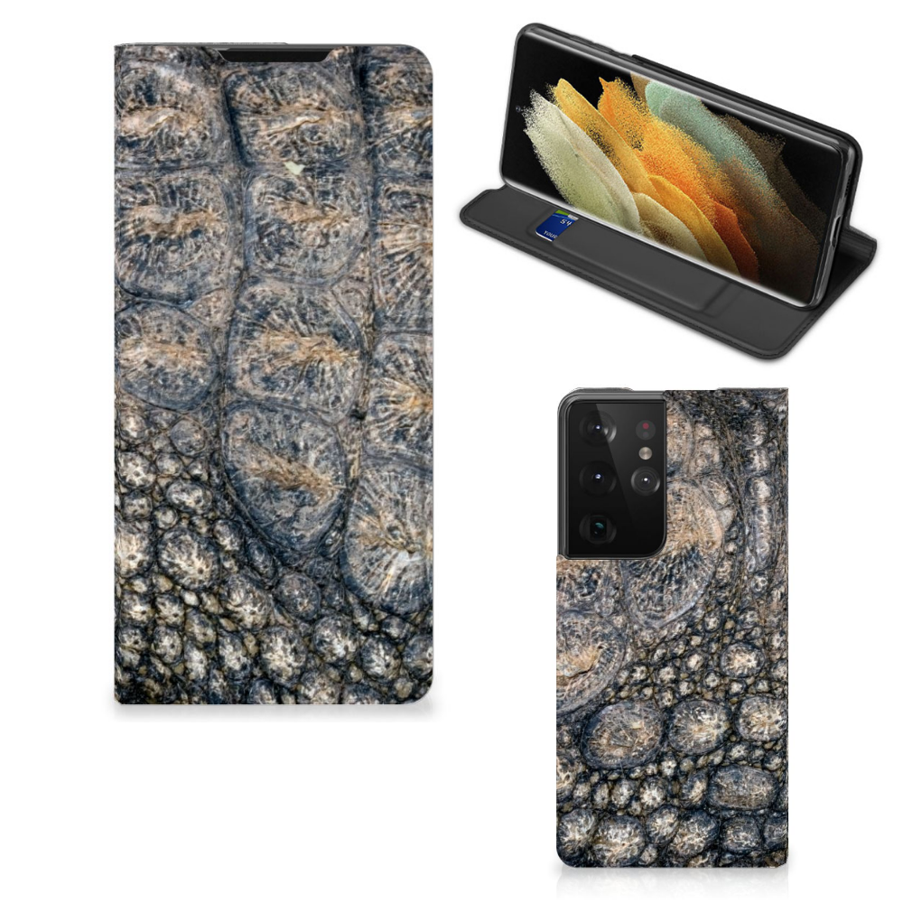 Samsung Galaxy S21 Ultra Hoesje maken Krokodillenprint - B2C Telecom