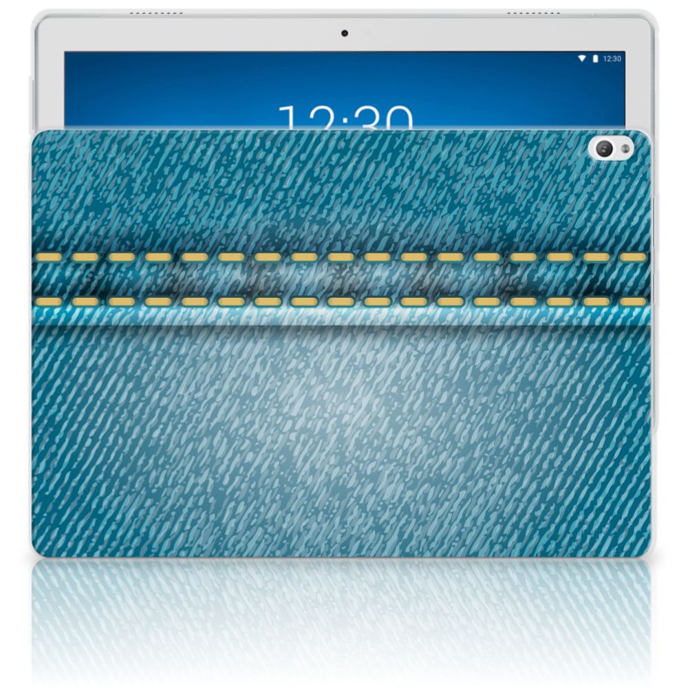 Lenovo Tab P10 Leuke Siliconen Hoes Jeans