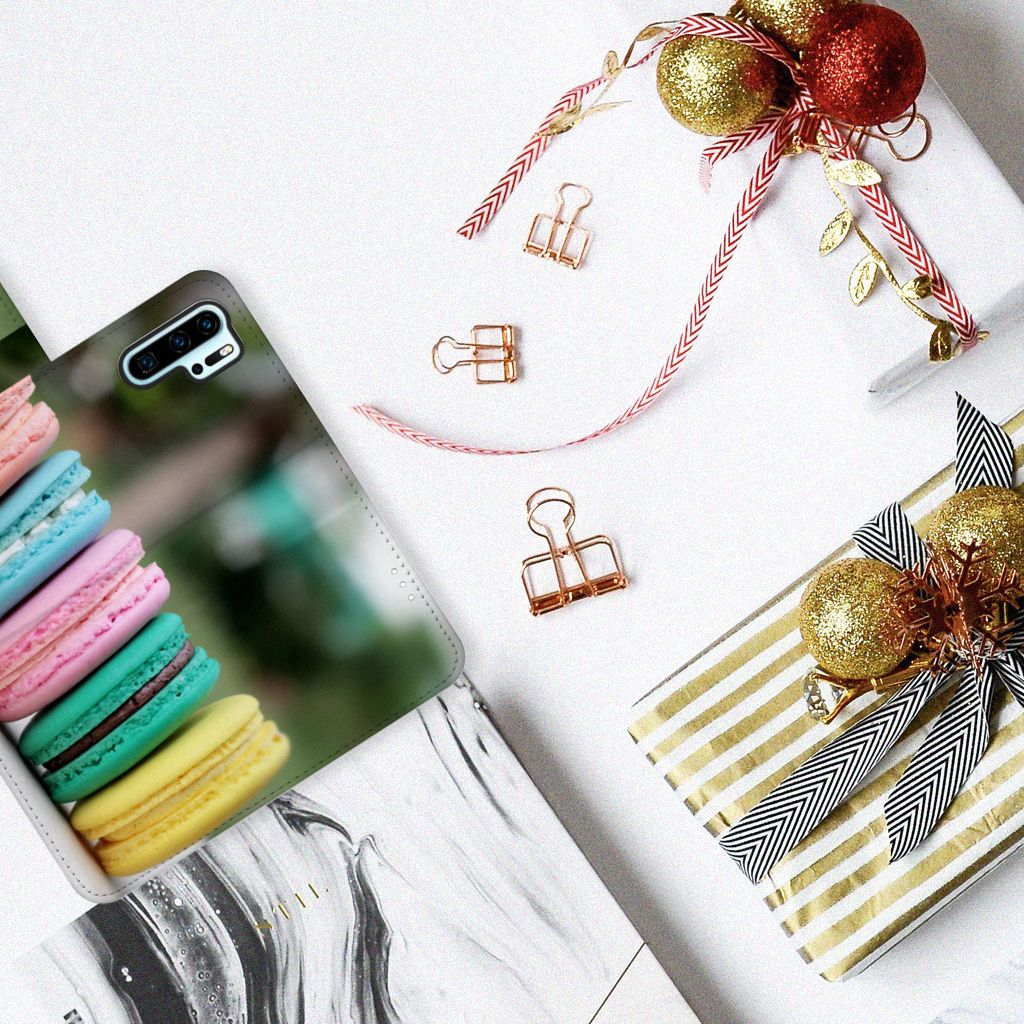 Huawei P30 Pro Book Cover Macarons