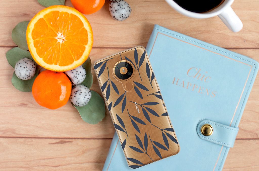 Nokia 5.3 TPU Case Leaves Blue B2C Telecom