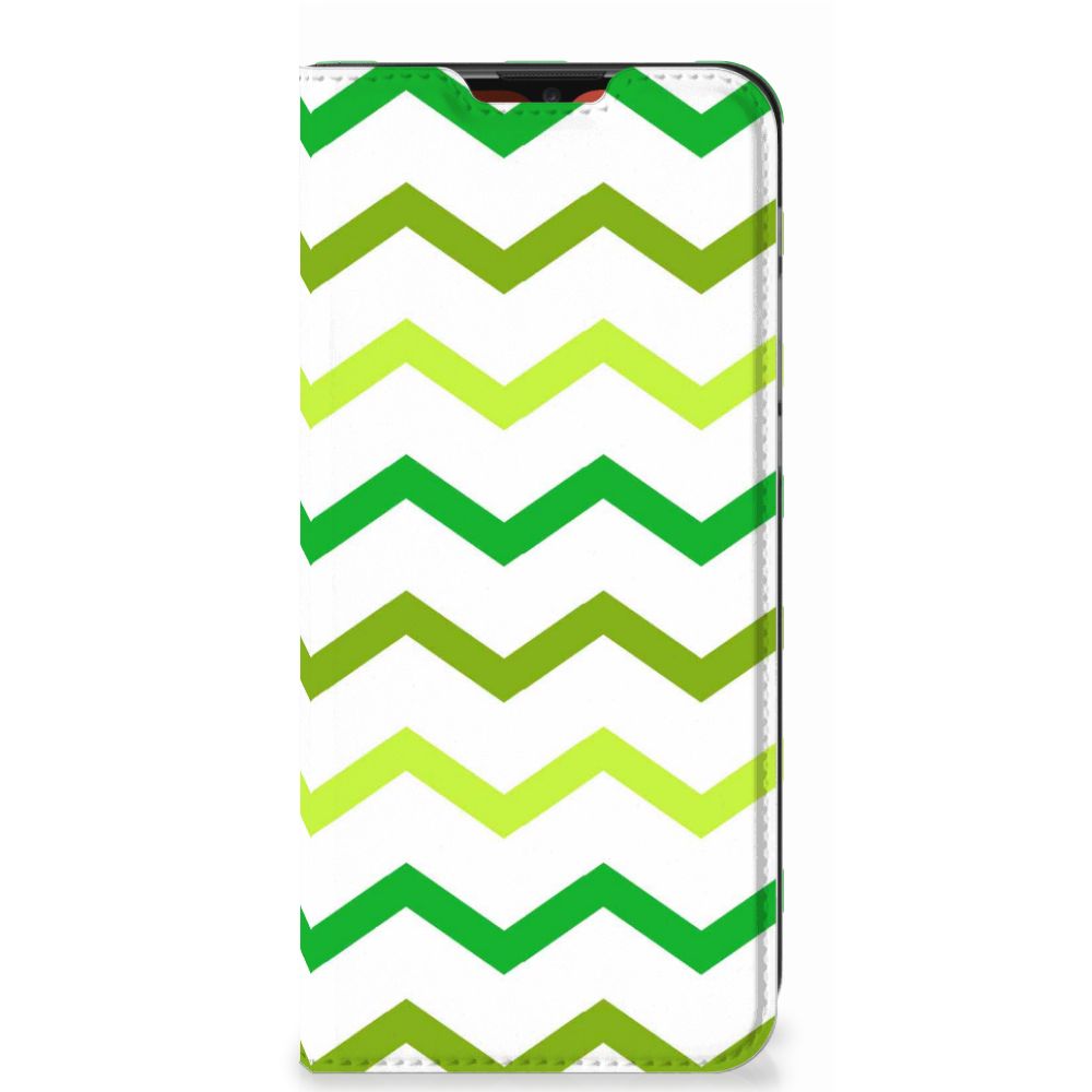 Motorola Moto E7 Power | E7i Power Hoesje met Magneet Zigzag Groen - B2C Telecom