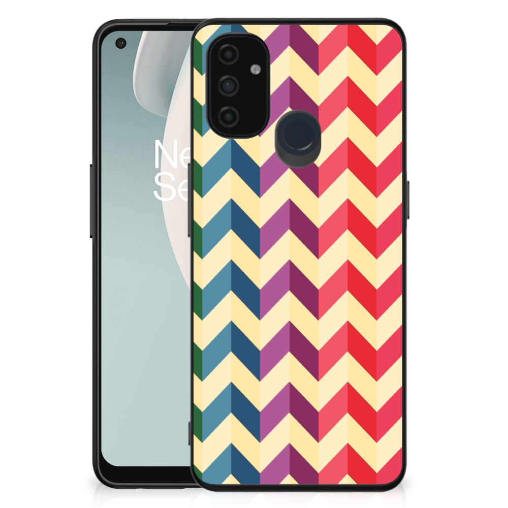 OnePlus Nord N100 Back Case Zigzag Multi Color