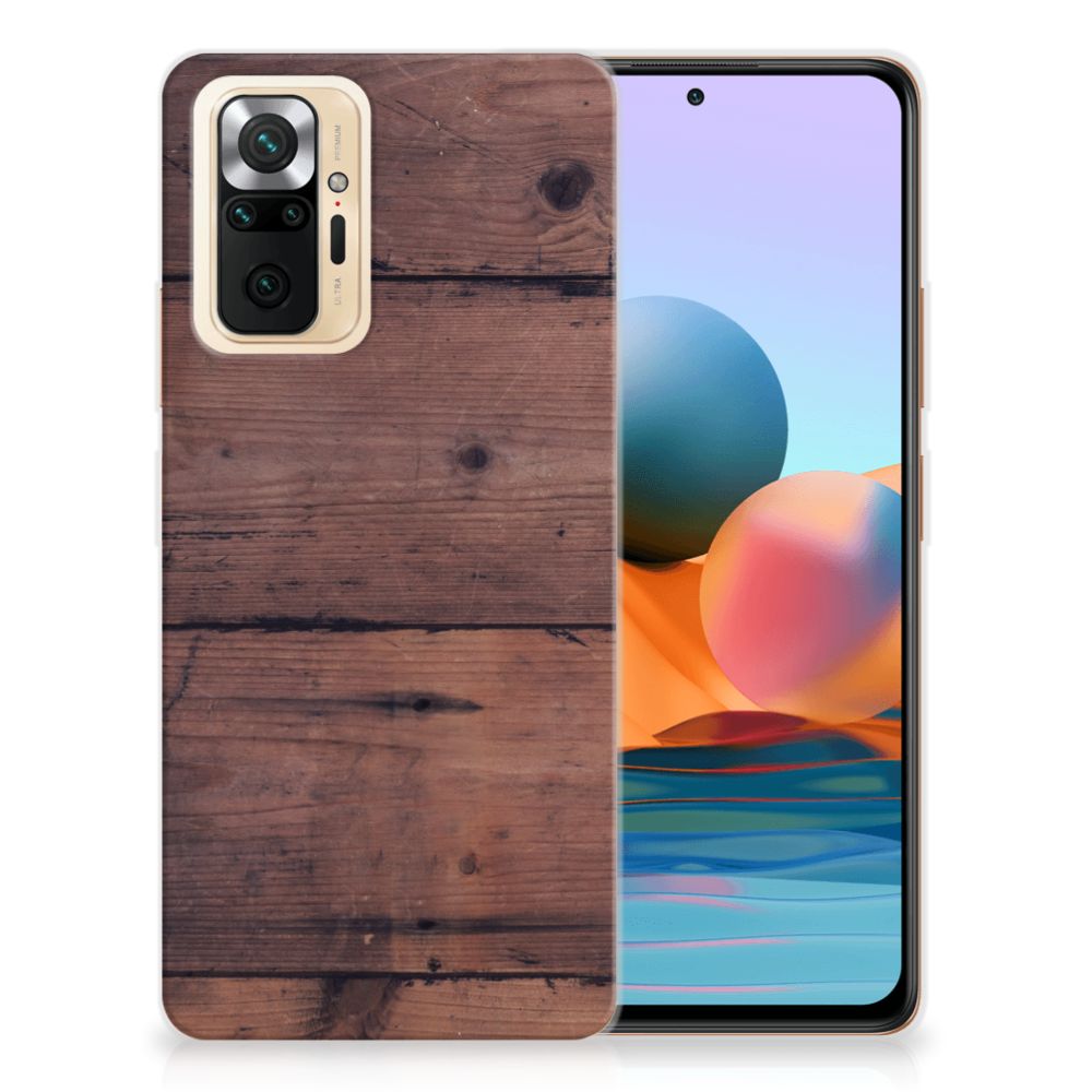 Xiaomi Redmi Note 10 Pro Bumper Hoesje Old Wood