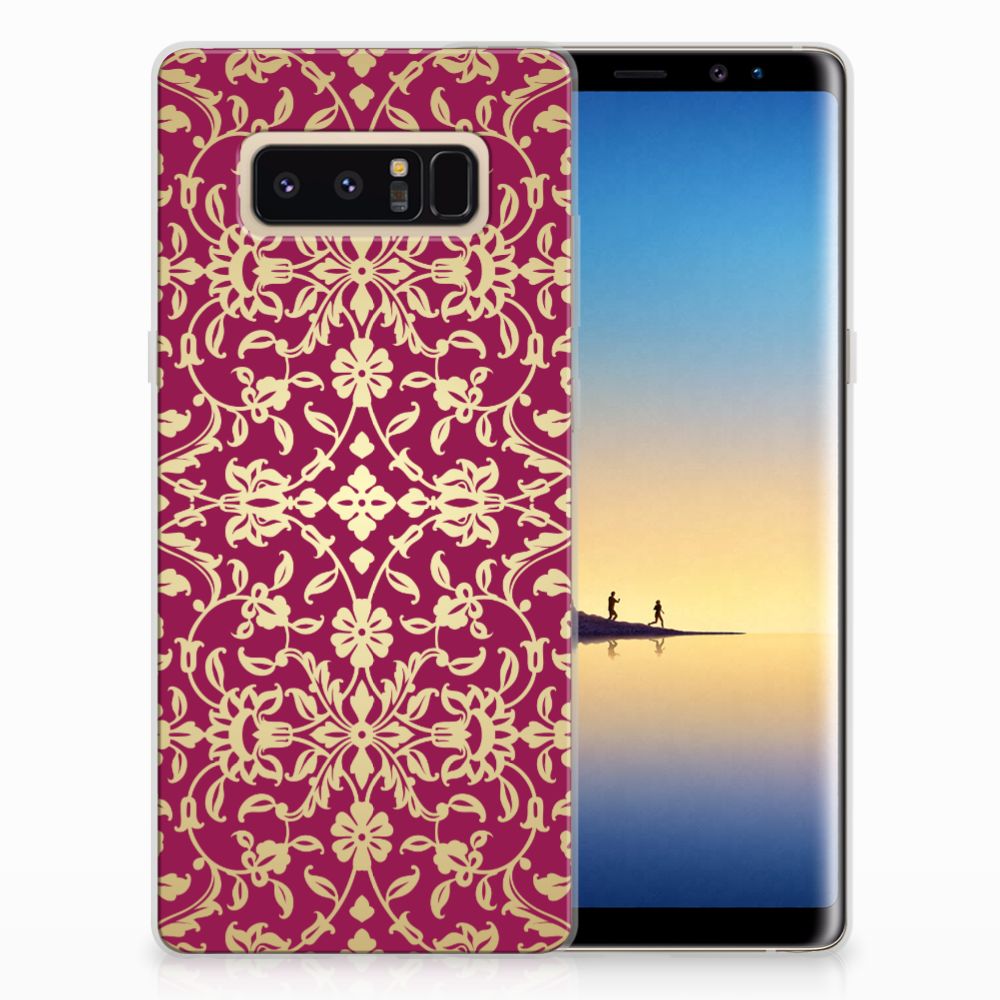 Siliconen Hoesje Samsung Galaxy Note 8 Barok Pink