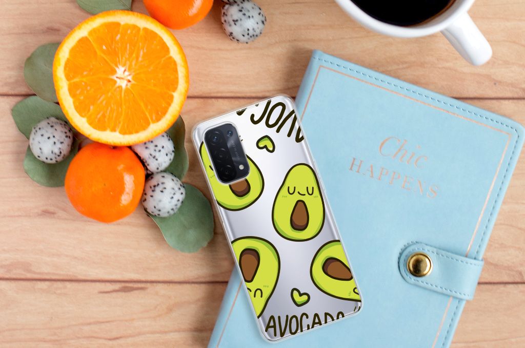 OPPO A93 5G Telefoonhoesje met Naam Avocado Singing B2C Telecom