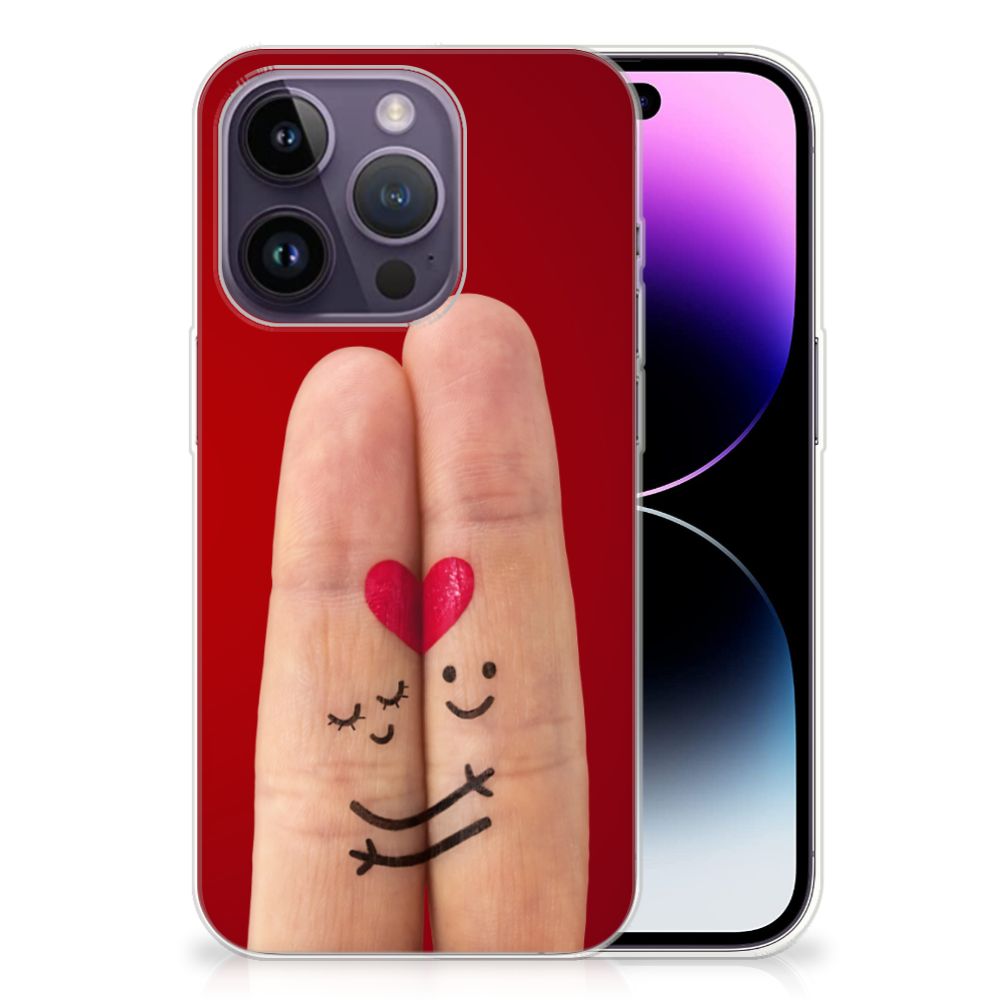 Apple iPhone 14 Pro Silicone Back Cover Liefde - Origineel Romantisch Cadeau B2C Telecom