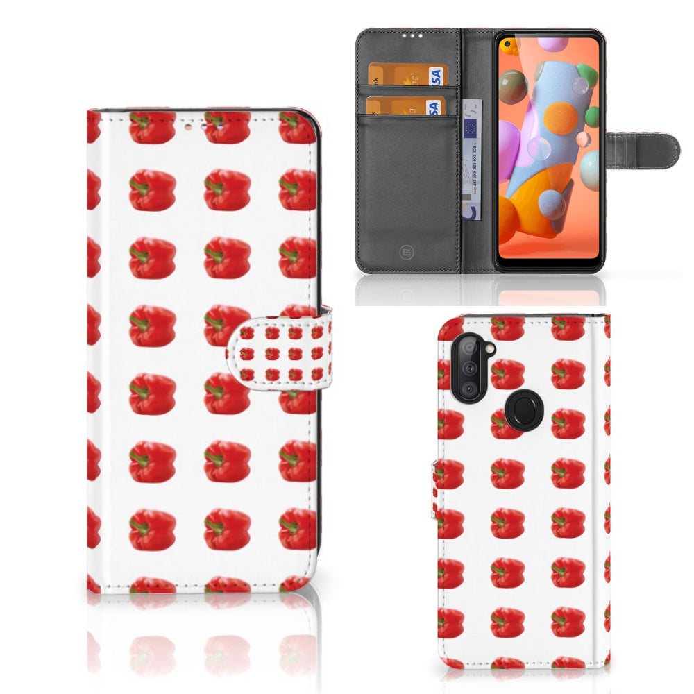 Samsung Galaxy M11 | A11 Book Cover Paprika Red