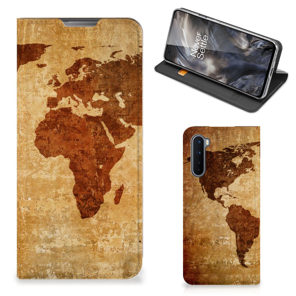 OnePlus Nord Book Cover Wereldkaart