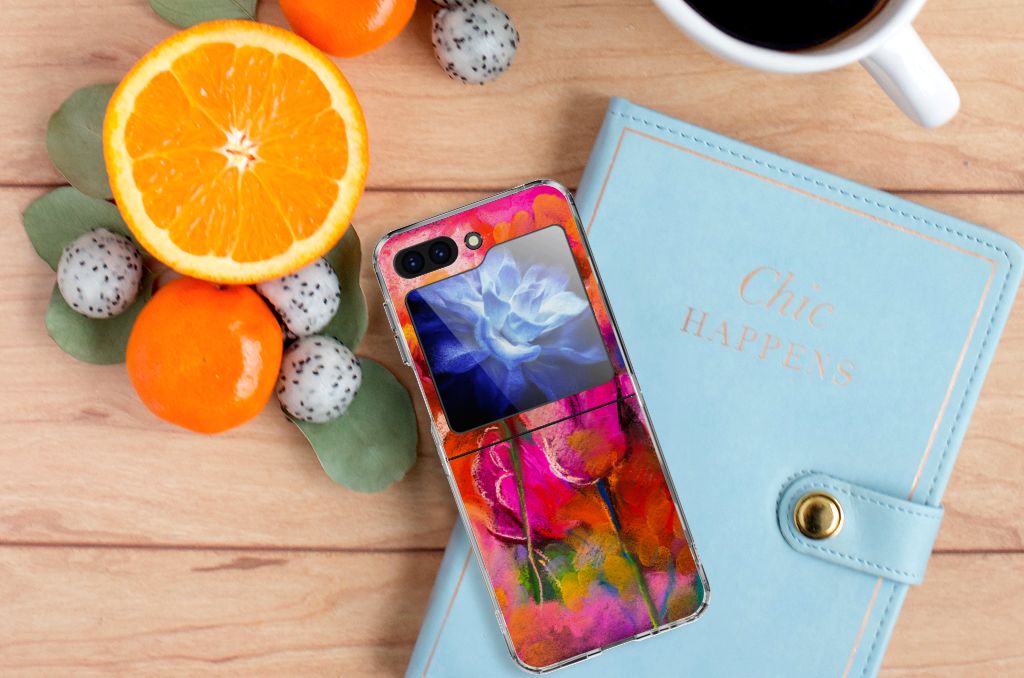 Hoesje maken Samsung Galaxy Z Flip 5 Tulips