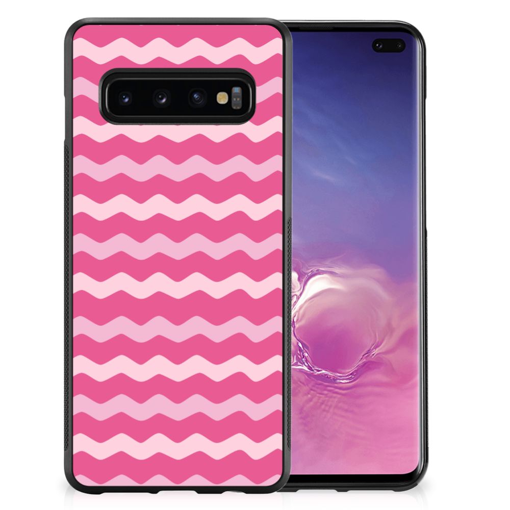 Samsung Galaxy S10+ Bumper Case Waves Pink